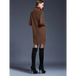 Women's turtleneck long sleeve loose sweater dress Nexellus