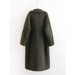 Women's warm loose lambswool coat teddy fur lapel long woolen coat Nexellus