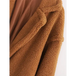 Women's warm loose lambswool coat teddy fur lapel long woolen coat Nexellus