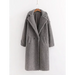 Women's warm loose lambswool coat teddy fur lapel long woolen coat Nexellus