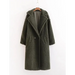 Women's warm loose lambswool coat teddy fur lapel long woolen coat Nexellus