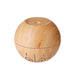 Wood grain light speed ball humidifier home car mini usb aromatherapy Nexellus