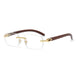 Wooden Grain Mirror Leg Metallic Sunglasses for Men And Women Nexellus