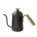 Wooden handle stainless steel coffee hand brew pot 650ml Nexellus