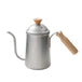 Wooden handle stainless steel coffee hand brew pot 650ml Nexellus