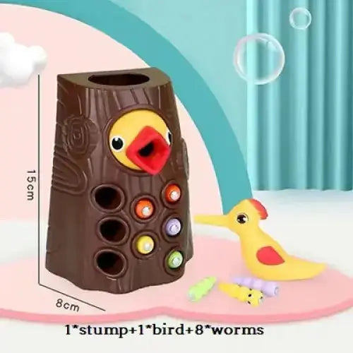 Woodpecker toys fishing and insect catching games intelligence Nexellus