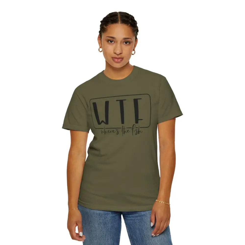 Wtf – where’s the fish unisex garment-dyed t-shirt