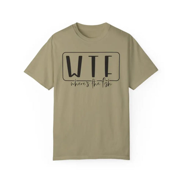 Wtf – where’s the fish unisex garment-dyed t-shirt - L