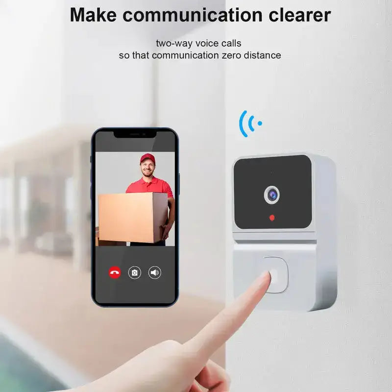 Z30 graffiti smart wireless doorbell home smart cat eye wifi doorbell Nexellus