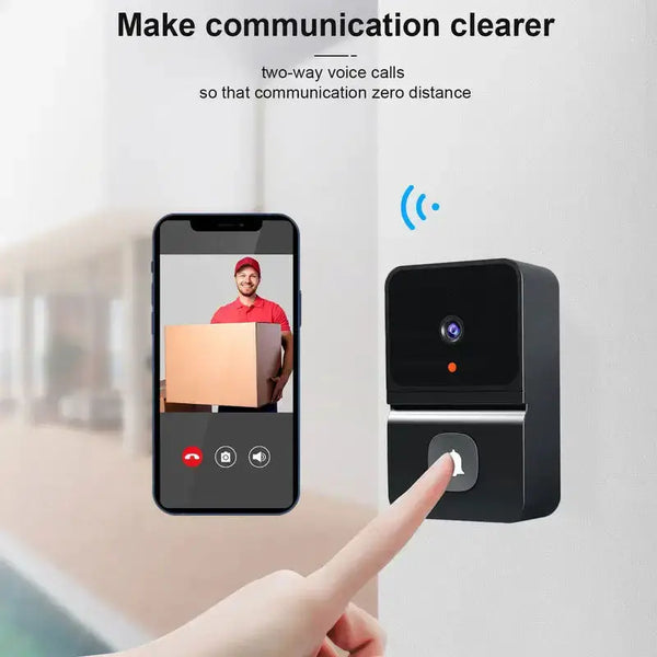 Z30 graffiti smart wireless doorbell home smart cat eye wifi doorbell Nexellus