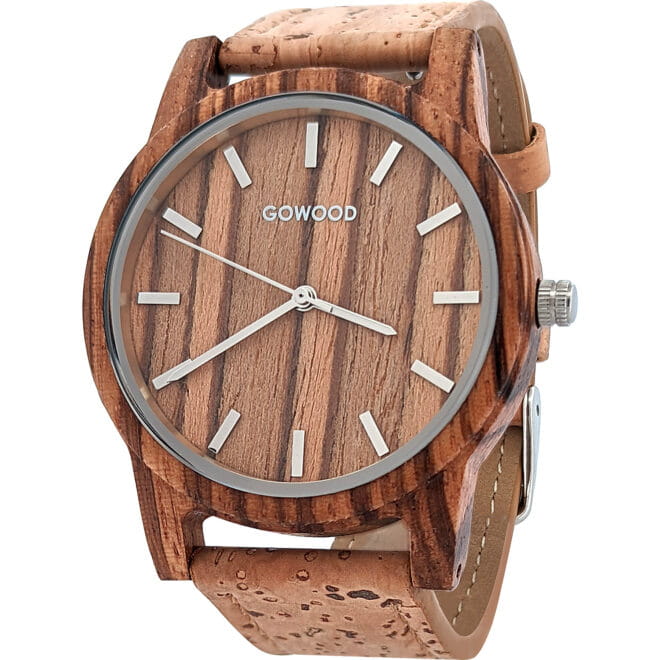 Zebra wood watch